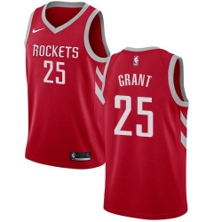 Men Nike Houston Rockets 25 Jerian Grant Red NBA Swingman Icon Edition Jersey