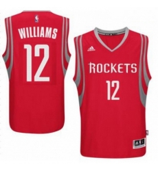Mens Houston Rockets 12 Lou Williams adidas Red Swingman climacool Jersey 