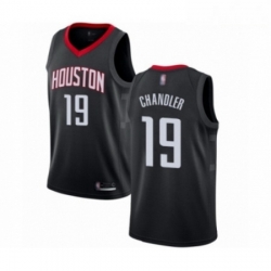 Mens Houston Rockets 19 Tyson Chandler Authentic Black Basketball Jersey Statement Edition 