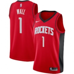 Men's Houston Rockets John Wall Red Nike Association Swingman Jersey