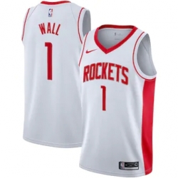 Men's Houston Rockets John Wall White Nike Association Swingman Jersey