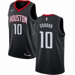 Mens Nike Houston Rockets 10 Eric Gordon Swingman Black Alternate NBA Jersey Statement Edition