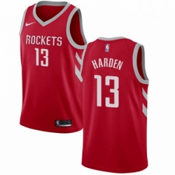 Mens Nike Houston Rockets 13 James Harden Swingman Red Road NBA Jersey Icon Edition