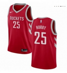 Mens Nike Houston Rockets 25 Robert Horry Swingman Red Road NBA Jersey Icon Edition