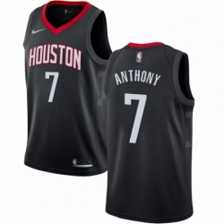 Mens Nike Houston Rockets 7 Carmelo Anthony Authentic Black NBA Jersey Statement Editi