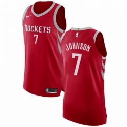 Mens Nike Houston Rockets 7 Joe Johnson Authentic Red NBA Jersey Icon Edition 