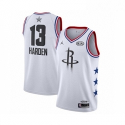 Womens Jordan Houston Rockets 13 James Harden Swingman White 2019 All Star Game Basketball Jersey