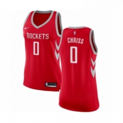 Womens Nike Houston Rockets 0 Marquese Chriss Swingman Red NBA Jersey Icon Edition 