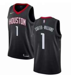 Womens Nike Houston Rockets 1 Michael Carter Williams Swingman Black NBA Jersey Statement Edition 