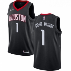 Womens Nike Houston Rockets 1 Michael Carter Williams Swingman Black NBA Jersey Statement Edition 