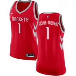 Womens Nike Houston Rockets 1 Michael Carter Williams Swingman Red NBA Jersey Icon Edition 