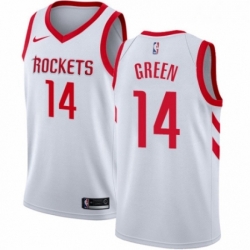 Womens Nike Houston Rockets 14 Gerald Green Authentic White NBA Jersey Association Edition 