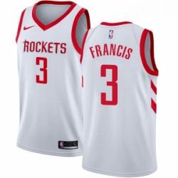 Womens Nike Houston Rockets 3 Steve Francis Authentic White Home NBA Jersey Association Edition