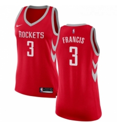 Womens Nike Houston Rockets 3 Steve Francis Swingman Red Road NBA Jersey Icon Edition
