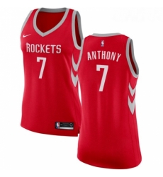 Womens Nike Houston Rockets 7 Carmelo Anthony Swingman Red NBA Jersey Icon Editi