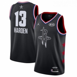 Youth Nike Houston Rockets 13 James Harden Black Basketball Jordan Swingman 2019 All Star Game Jersey