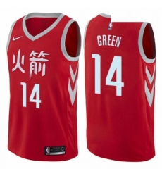 Youth Nike Houston Rockets 14 Gerald Green Swingman Red NBA Jersey City Edition 