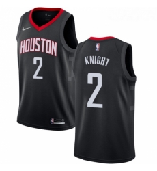 Youth Nike Houston Rockets 2 Brandon Knight Swingman Black NBA Jersey Statement Edition 