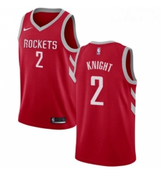 Youth Nike Houston Rockets 2 Brandon Knight Swingman Red NBA Jersey Icon Edition 