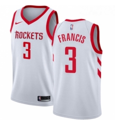 Youth Nike Houston Rockets 3 Steve Francis Authentic White Home NBA Jersey Association Edition