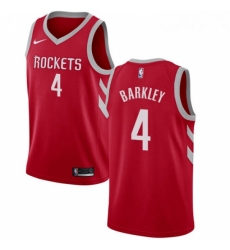 Youth Nike Houston Rockets 4 Charles Barkley Swingman Red Road NBA Jersey Icon Edition