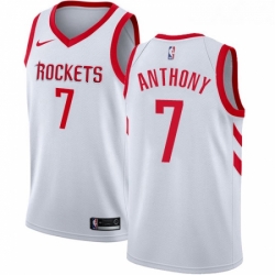 Youth Nike Houston Rockets 7 Carmelo Anthony Swingman White NBA Jersey Association Edition 