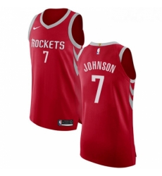 Youth Nike Houston Rockets 7 Joe Johnson Authentic Red NBA Jersey Icon Edition 