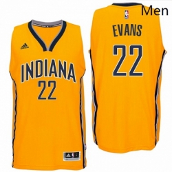 Indiana Pacers 22 Jeremy Evans 2016 Alternate Gold New Swingman Jers