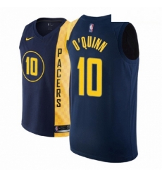 Men NBA 2018 19 Indiana Pacers 10 Kyle O Quinn City Edition Navy Jers