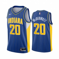 Men Nike Indiana Pacers 20 Doug McDermott Blue NBA Swingman 2020 21 City Edition Jersey