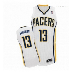 Mens Adidas Indiana Pacers 13 Mark Jackson Authentic White Home NBA Jersey
