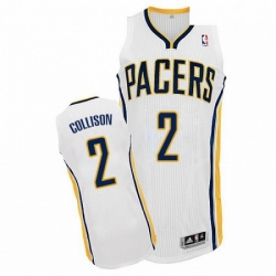 Mens Adidas Indiana Pacers 2 Darren Collison Authentic White Home NBA Jersey 