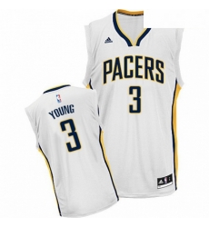 Mens Adidas Indiana Pacers 3 Joe Young Swingman White Home NBA Jersey