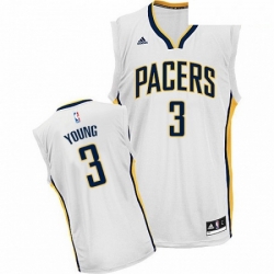 Mens Adidas Indiana Pacers 3 Joe Young Swingman White Home NBA Jersey