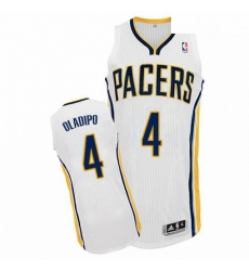 Mens Adidas Indiana Pacers 4 Victor Oladipo Authentic White Home NBA Jersey 