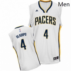 Mens Adidas Indiana Pacers 4 Victor Oladipo Swingman White Home NBA Jersey 