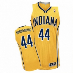 Mens Adidas Indiana Pacers 44 Bojan Bogdanovic Authentic Gold Alternate NBA Jersey 