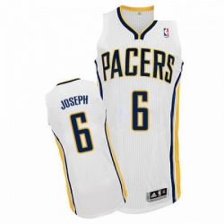 Mens Adidas Indiana Pacers 6 Cory Joseph Authentic White Home NBA Jersey 