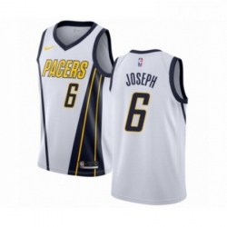 Mens Nike Indiana Pacers 6 Cory Joseph White Swingman Jersey Earned Edition 
