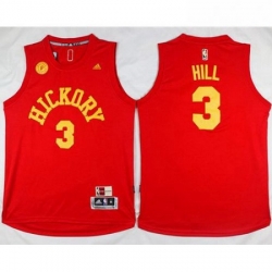 Pacers 3 George Hill Red Hardwood Classics Stitched NBA Jersey 