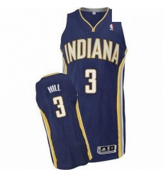 Revolution 30 Pacers 3 George Hill Navy Blue Road Stitched NBA Jersey 