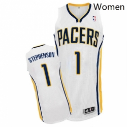 Womens Adidas Indiana Pacers 1 Lance Stephenson Authentic White Home NBA Jersey 