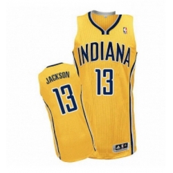 Womens Adidas Indiana Pacers 13 Mark Jackson Authentic Gold Alternate NBA Jersey