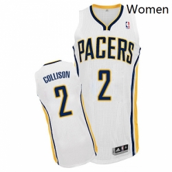 Womens Adidas Indiana Pacers 2 Darren Collison Authentic White Home NBA Jersey 