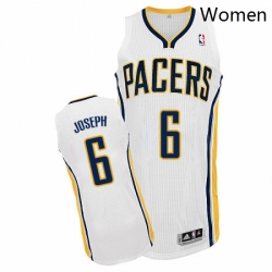 Womens Adidas Indiana Pacers 6 Cory Joseph Authentic White Home NBA Jersey 