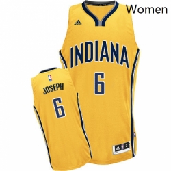Womens Adidas Indiana Pacers 6 Cory Joseph Swingman Gold Alternate NBA Jersey 