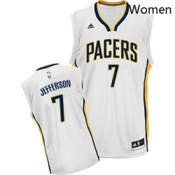 Womens Adidas Indiana Pacers 7 Al Jefferson Swingman White Home NBA Jersey