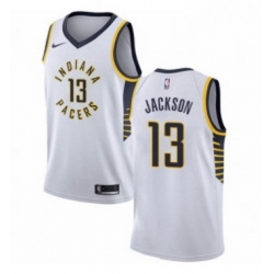 Womens Nike Indiana Pacers 13 Mark Jackson Authentic White NBA Jersey Association Edition