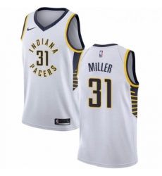 Womens Nike Indiana Pacers 31 Reggie Miller Authentic White NBA Jersey Association Edition