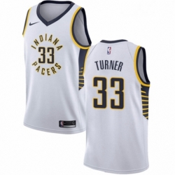 Womens Nike Indiana Pacers 33 Myles Turner Authentic White NBA Jersey Association Edition